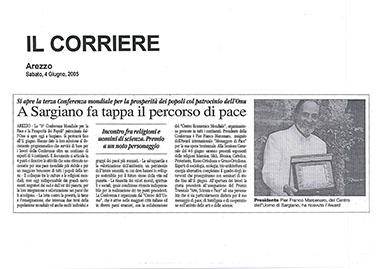 Il Corriere di Arezzo, 4 June 2005