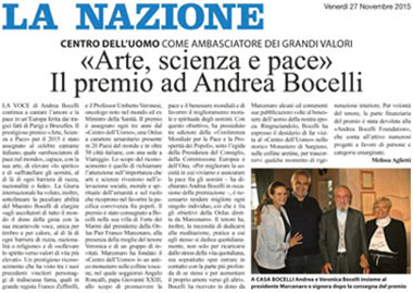 La Nazione, 27 November 2015